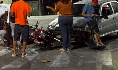 Acidente de trânsito no bairro Morada Nova em Itaúna