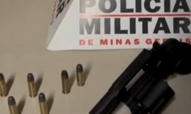 Homem é preso em flagrante com revólver calibre.38 durante operação da PM