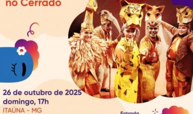 Espetáculo infantil "A Festa dos Bichos no Cerrado" chega a Itaúna com entrada gratuita