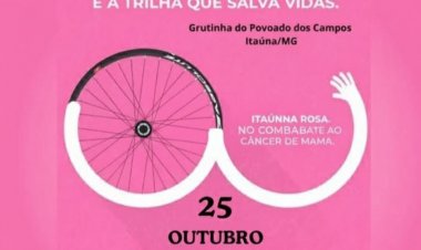 Ciclistas de Itaúna se unem em pedalada pela vida na trilha da prevenção contra o câncer de mama