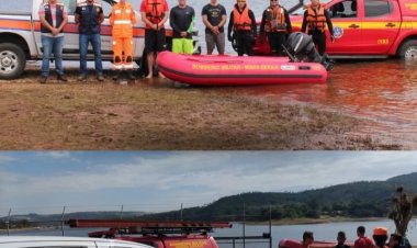 Defesa Civil de Itaúna e Bombeiros aprimoram resgate na barragem do Benfica