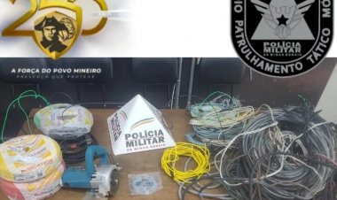 Polícia Militar prende suspeitos  de roubar materiais de Igreja Evangélica