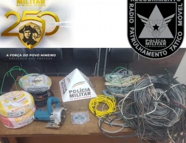 Polícia Militar prende suspeitos  de roubar materiais de Igreja Evangélica