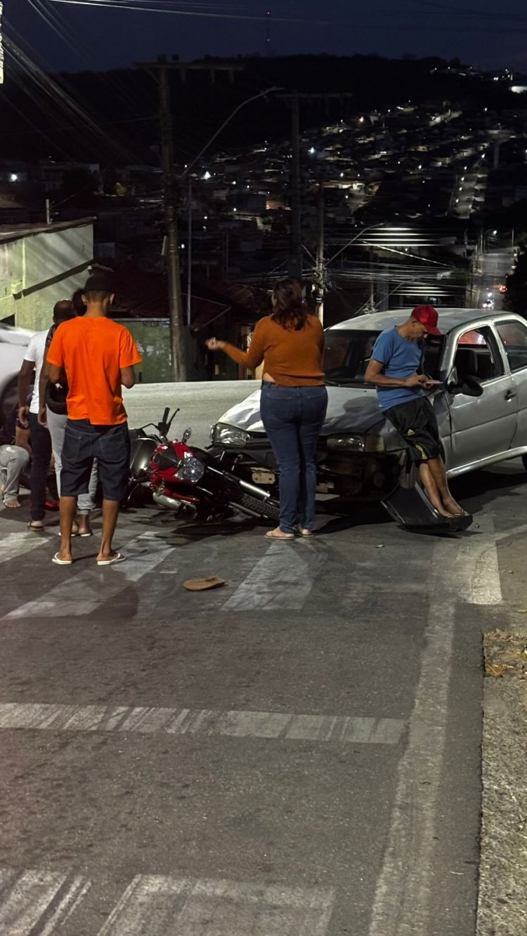 Acidente de trânsito no bairro Morada Nova em Itaúna