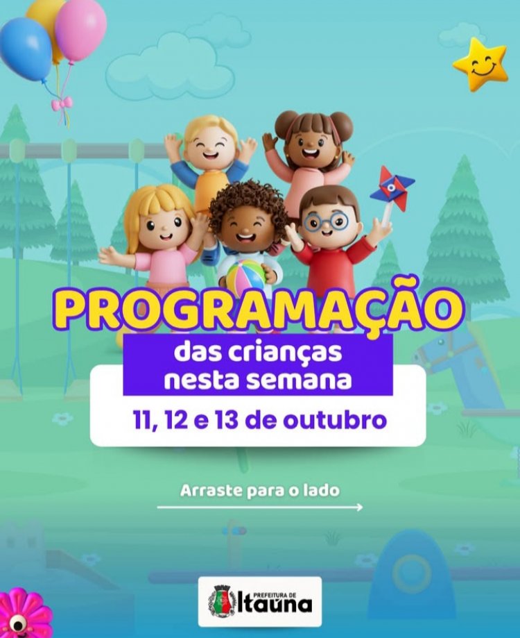 Prefeitura prepara programação especial para o dia das crianças