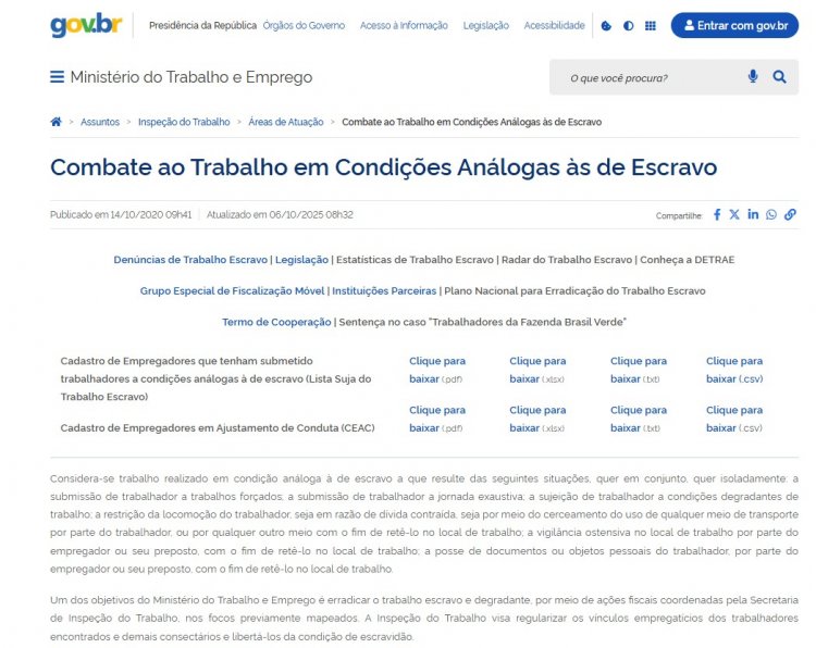 Trabalho Escravo: fabricantes  clandestinos de cigarros na Lista Suja