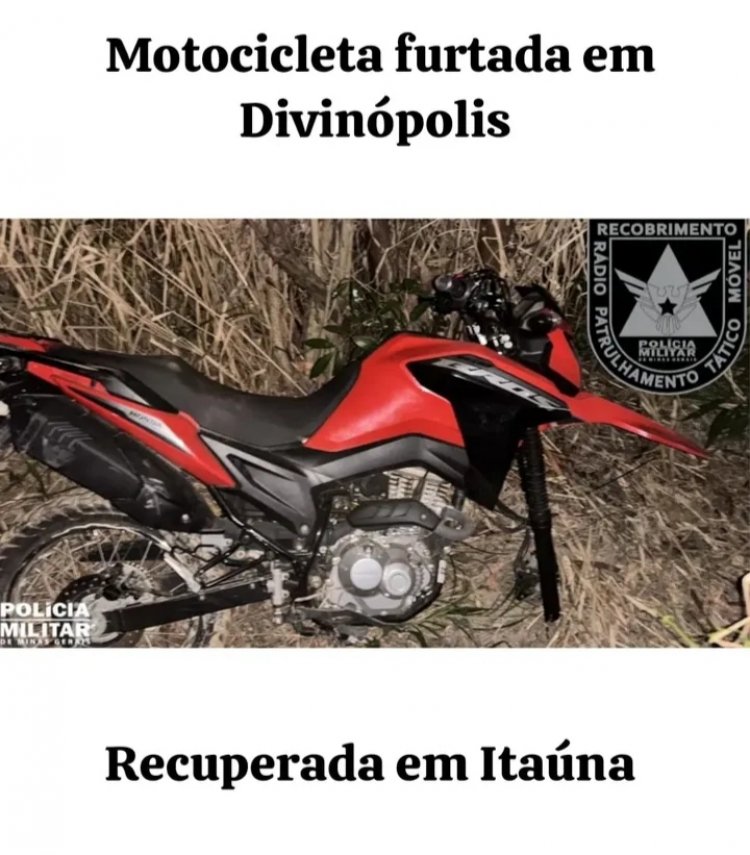 ​Moto roubada é recuperada e drogas são apreendidas no Santa Edwirges