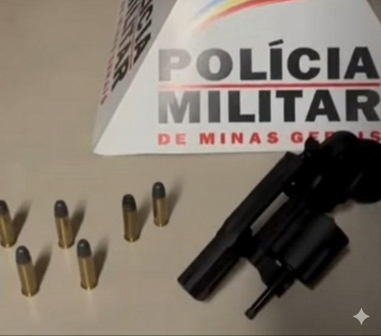 Homem é preso em flagrante com revólver calibre.38 durante operação da PM
