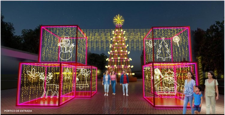 LUZES DE NATAL - Acendimento será  no dia 14 de novembro