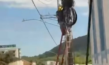 Itaúna inicia mutirão de limpeza para combater poluição visual por cabos abandonados