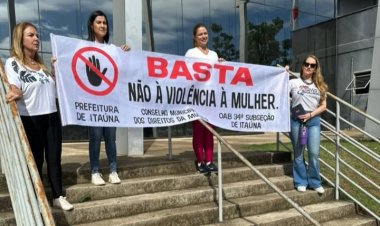 Itaúna unida em caminhada pela paz e não violência contra a mulher