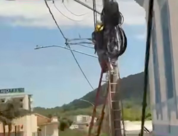 Itaúna inicia mutirão de limpeza para combater poluição visual por cabos abandonados
