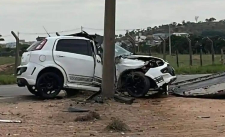 Acidente grave na estrada Divinópolis-Ermida, o motorista ficou gravemente ferido