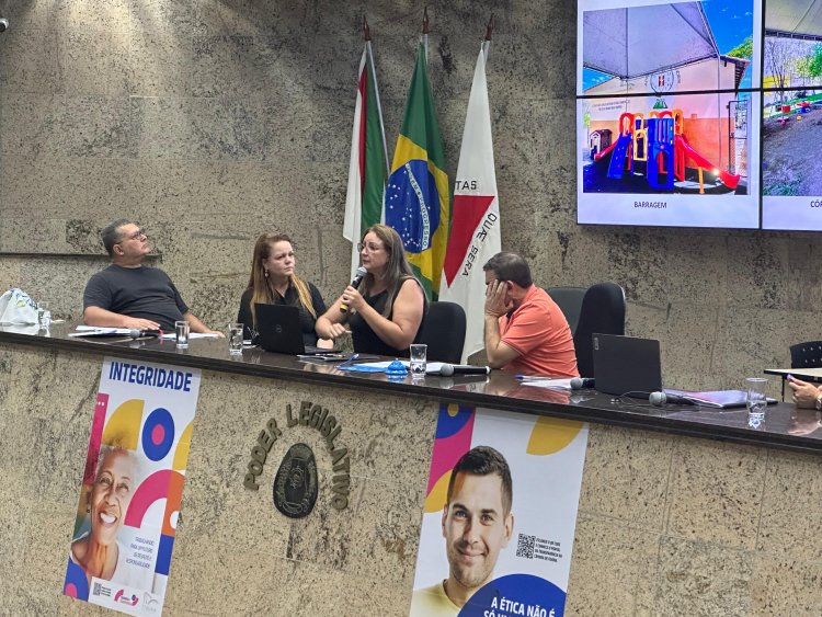 EDUCAÇÃO - Secretária expõe trabalho do setor em reunião do Legislativo