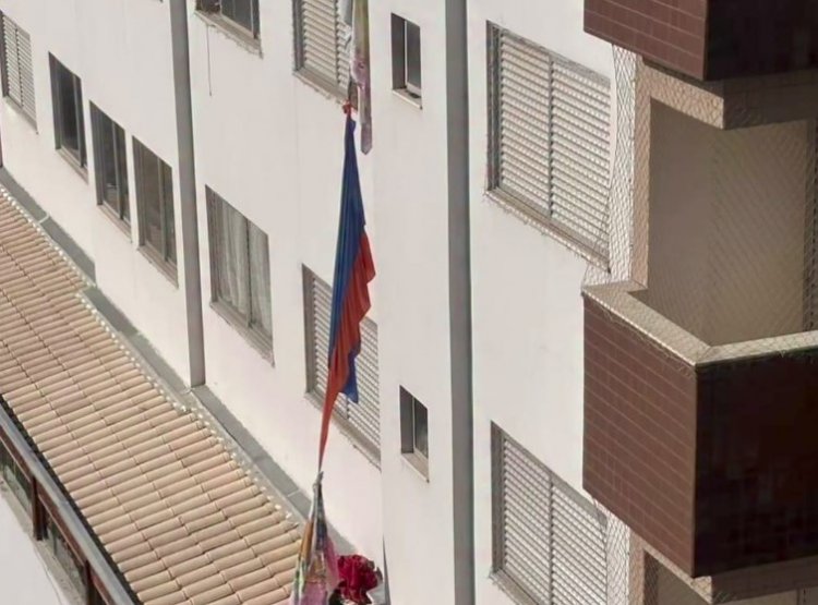 DESESPERO...Moça foge do padrasto  em corda improvisada