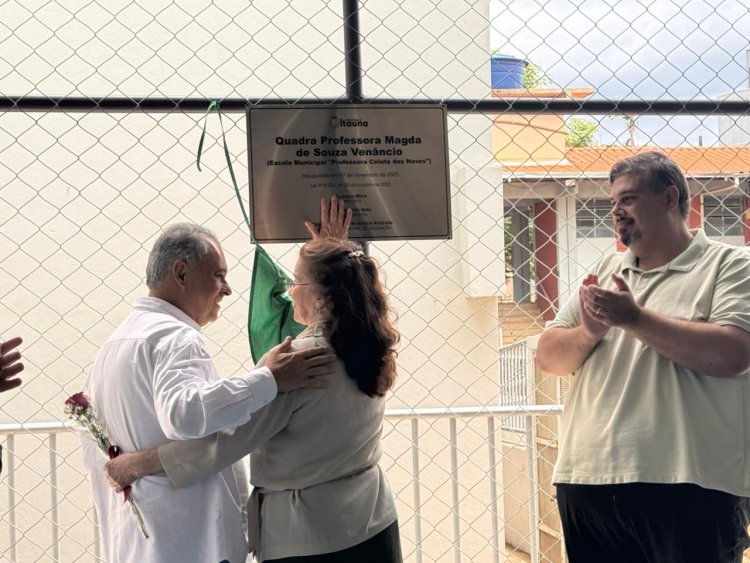 Nova quadra poliesportiva inaugurada em Itaúna homenageia educadora Magda Venâncio
