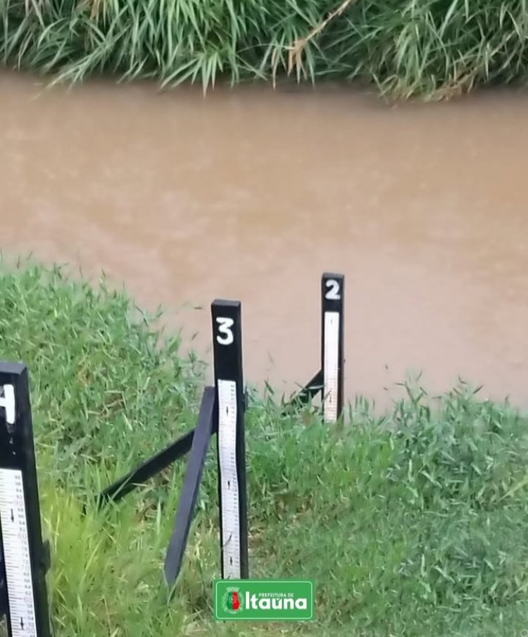 Monitoramento preventivo da  Defesa Civil de Itaúna acompanha nível do rio São João