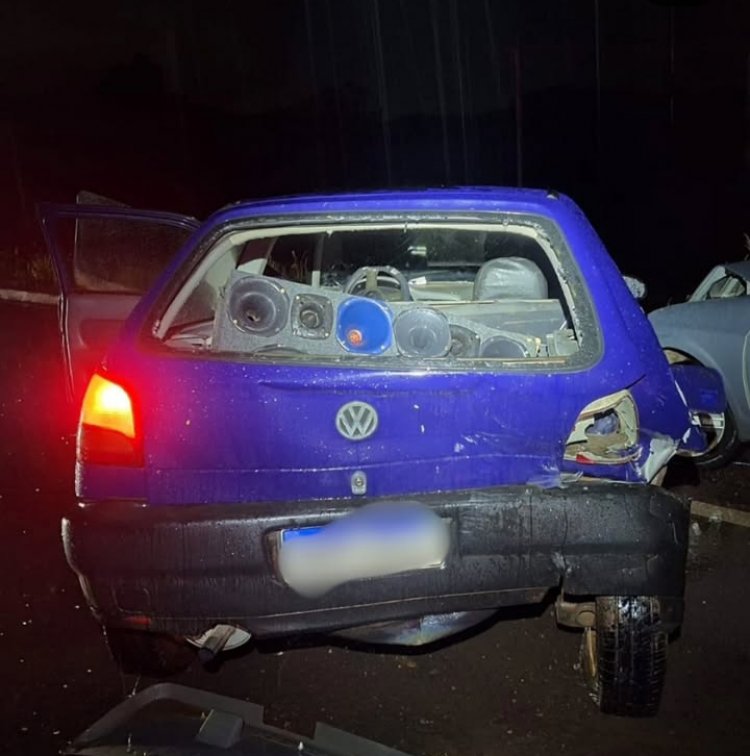 Motorista bêbado causa acidente com colisão frontal na MG-431