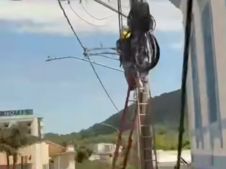Itaúna inicia mutirão de limpeza para combater poluição visual por cabos abandonados