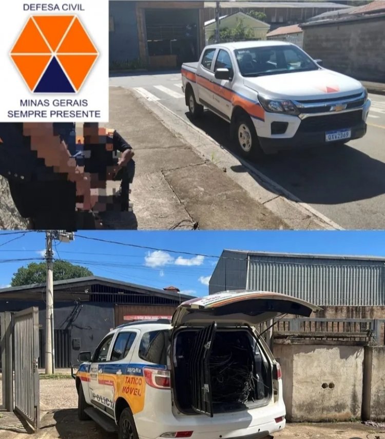 Operação Policial em Itaúna recupera grande quantidade de fiação furtada e prende suspeito