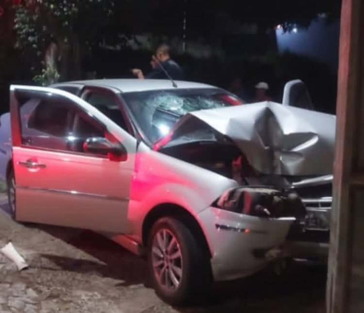 Acidente deixa duas pessoas feridas na Várzea da Olaria