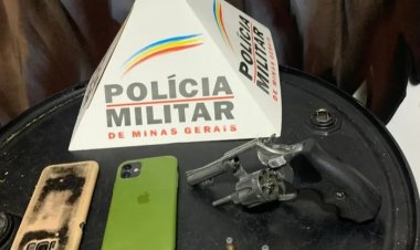 Operação em sítio termina com prisão e apreensão de revólver