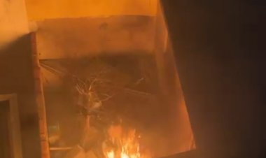 Casa pega fogo no bairro Nogueira Machado