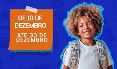 Município abriu hoje período de matrículas para o próximo ano letivo