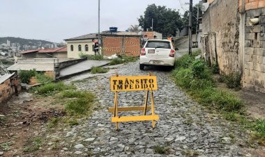 ALERTA - Deslizamento de barranco no Nogueira Machado