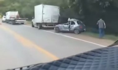 Grave colisão entre carro e caminhão mobiliza atenção na MG-050, próximo a Itaúna