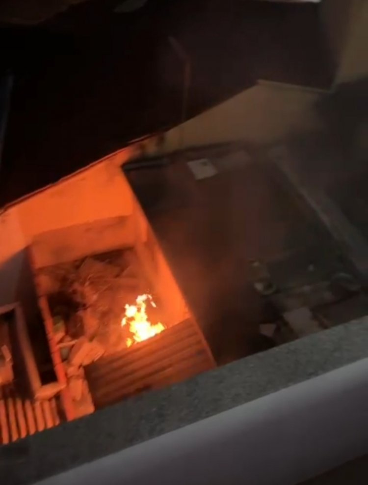 Casa pega fogo no bairro Nogueira Machado