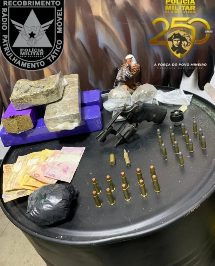 Operação contra o tráfico prende seis e apreende arma e grande quantidade de drogas