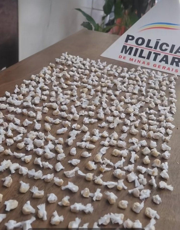 PM apreende 510 pedras de Crack e prende suspeito de tráfico no Centro