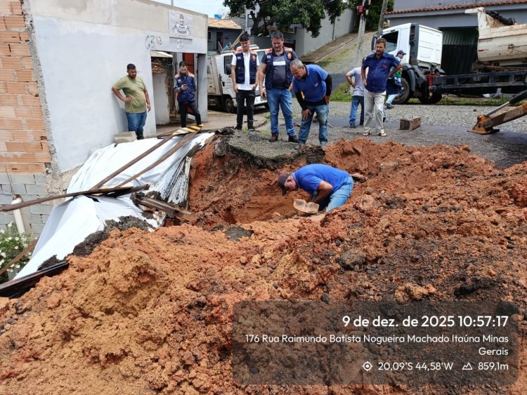 ALERTA - Deslizamento de barranco no Nogueira Machado