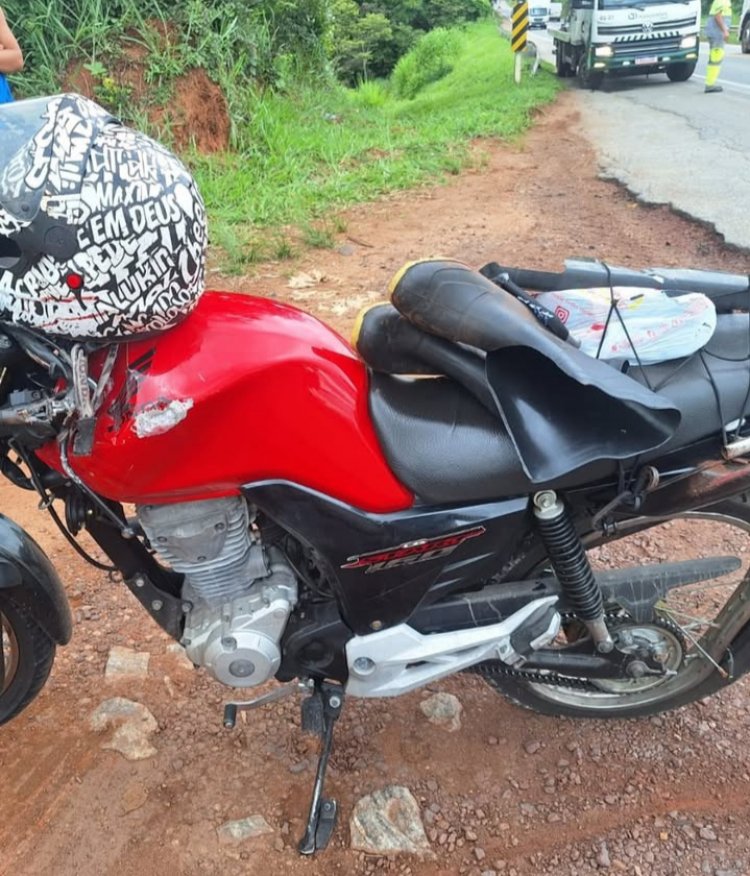 Acidente na MG-050 deixa motociclista ferido em Itaúna