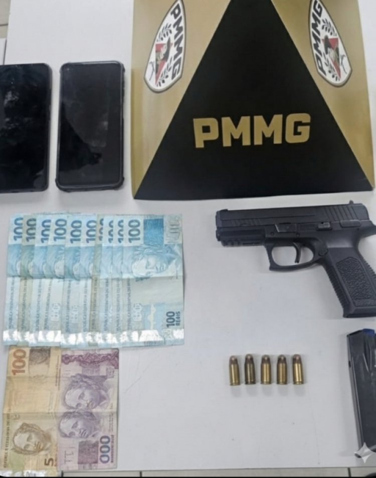 ​Presos em saída temporária são detidos com arma de fogo em Pará de Minas