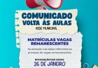 Prefeitura de Itaúna atualiza cronograma para matrículas de vagas remanescentes na rede municipal