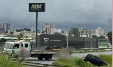 Acidente mobiliza equipes de resgate no trevo das rodovias MG-050 e MG-431 em Itaúna