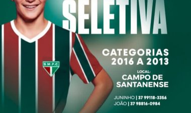 Projeto Voando Alto promove seletiva de futebol em Itaúna no próximo dia 24