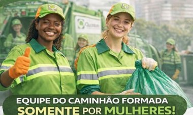 Itaúna terá equipe de coleta de lixo composta exclusivamente por mulheres