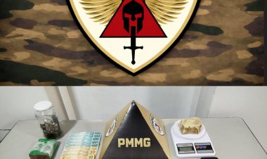 PM prende duas pessoas por tráfico de drogas e arma de fogo no Vila Nazaré