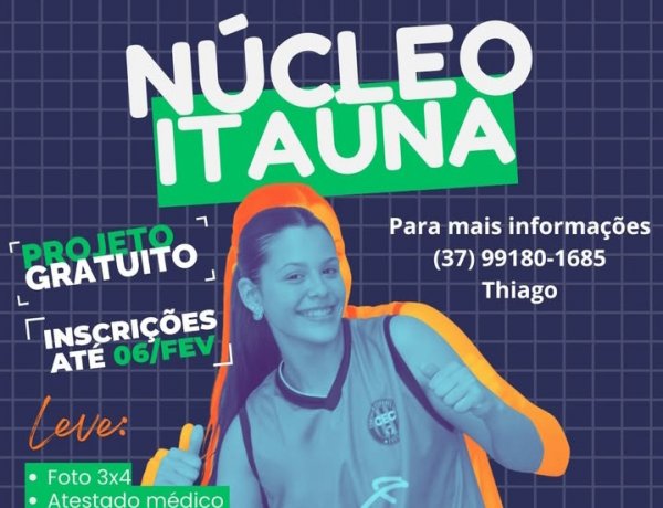 Itaúna abre 120 vagas para aulas gratuitas de vôlei e futsal na Praça de Esportes de Santanense