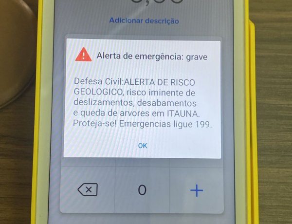 Alerta de Risco Geológico coloca Itaúna em estado de atenção máxima