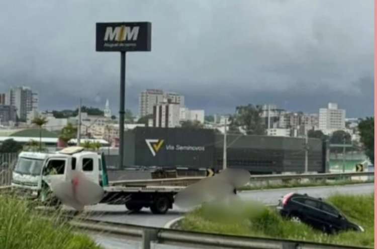 Acidente mobiliza equipes de resgate no trevo das rodovias MG-050 e MG-431 em Itaúna