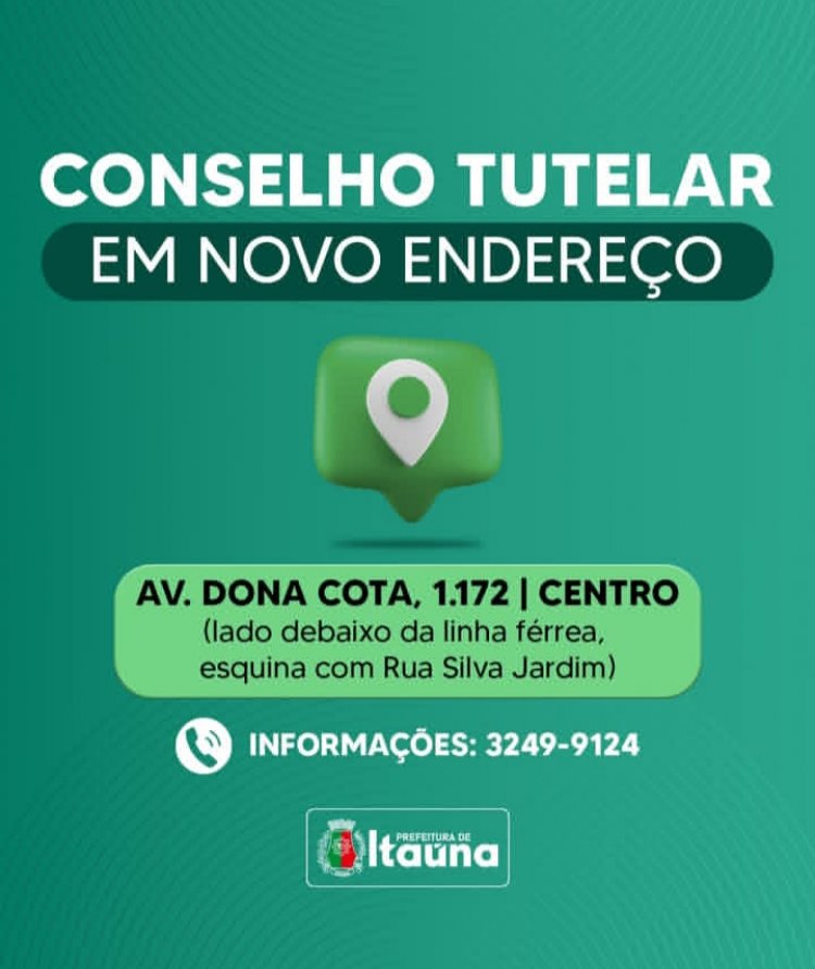 Conselho Tutelar de Itaúna passa a atender em novo endereço no Centro