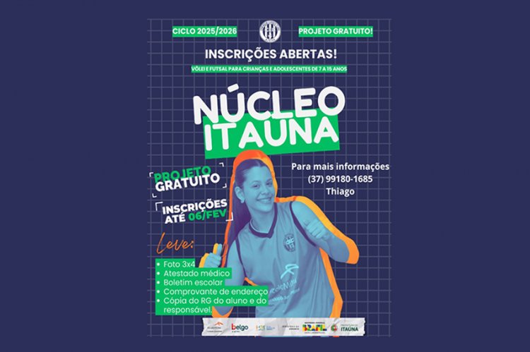 VÔLEI E FUTSAL - Vagas disponíveis na Praça  de Esportes de Santanense