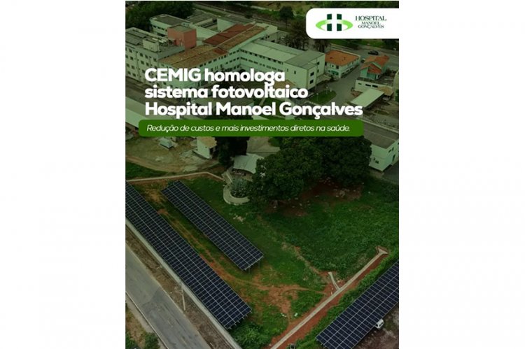 HOSPITAL - Energia solar ativada e economia de  R$ 1,5 mi ao ano