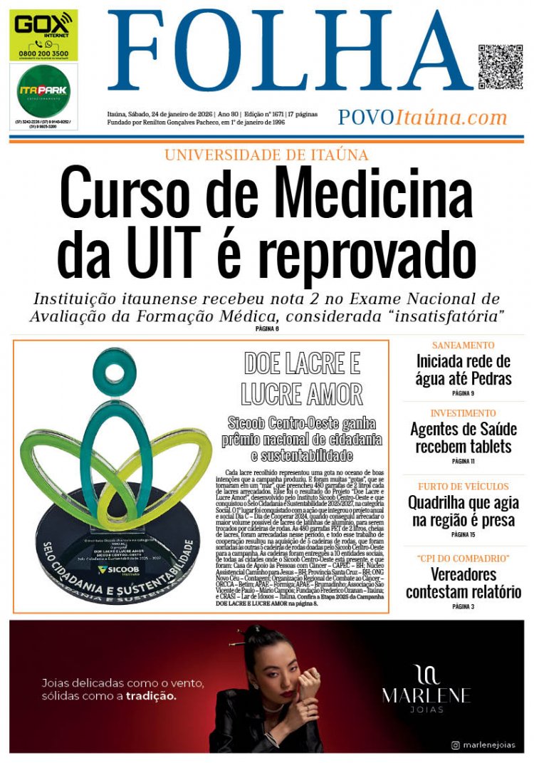 EDIÇÃO ITAÚNA - 1671 - 24-01