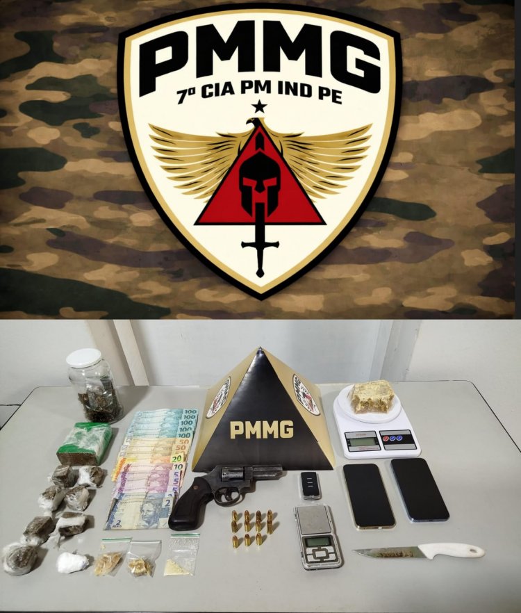 PM prende duas pessoas por tráfico de drogas e arma de fogo no Vila Nazaré