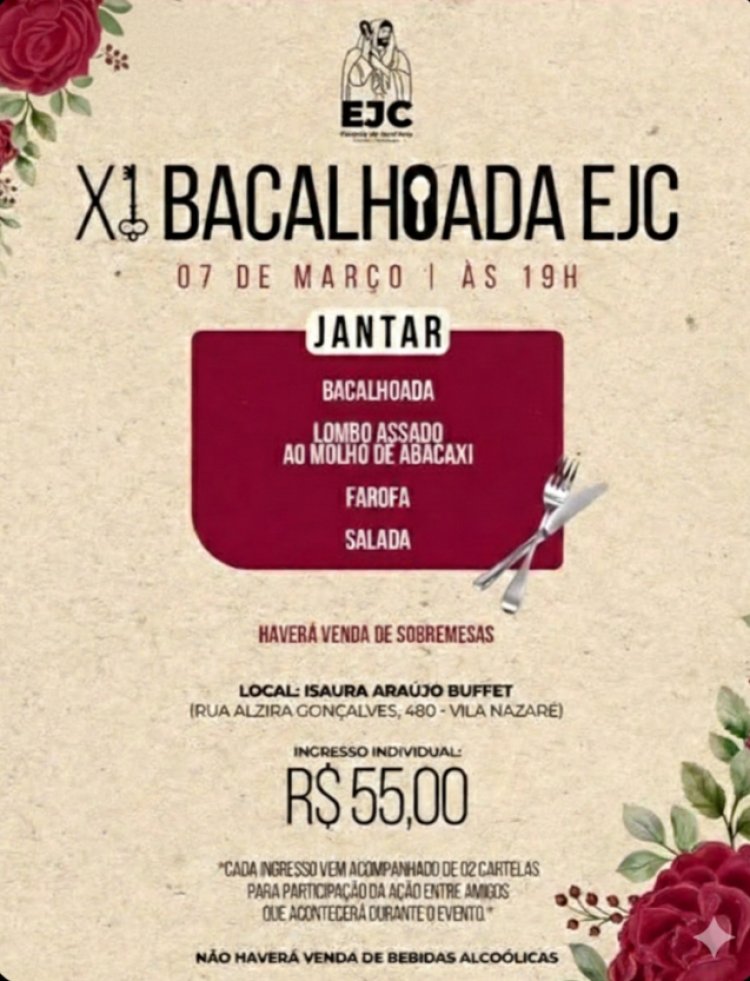 Paróquia de Sant’Ana promove XI Bacalhoada do EJC em março